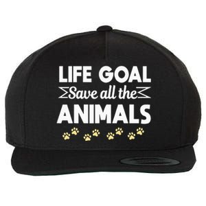 Animal Rescue Shelter Pet Adoption Fostering Wool Snapback Cap