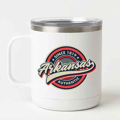 Arkansas Retro Style Ar Usa 12 oz Stainless Steel Tumbler Cup