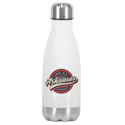 Arkansas Retro Style Ar Usa Stainless Steel Insulated Water Bottle