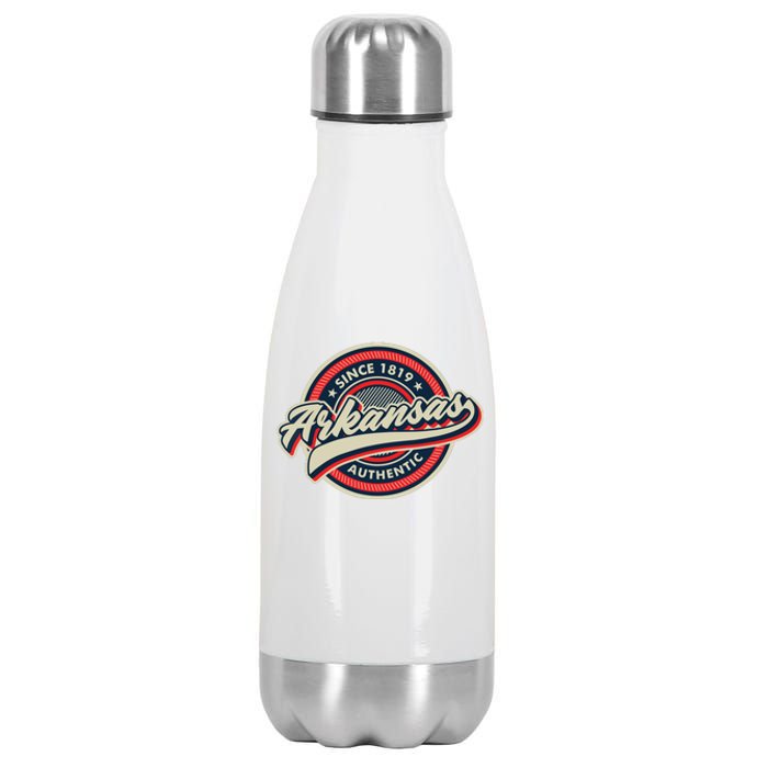 Arkansas Retro Style Ar Usa Stainless Steel Insulated Water Bottle