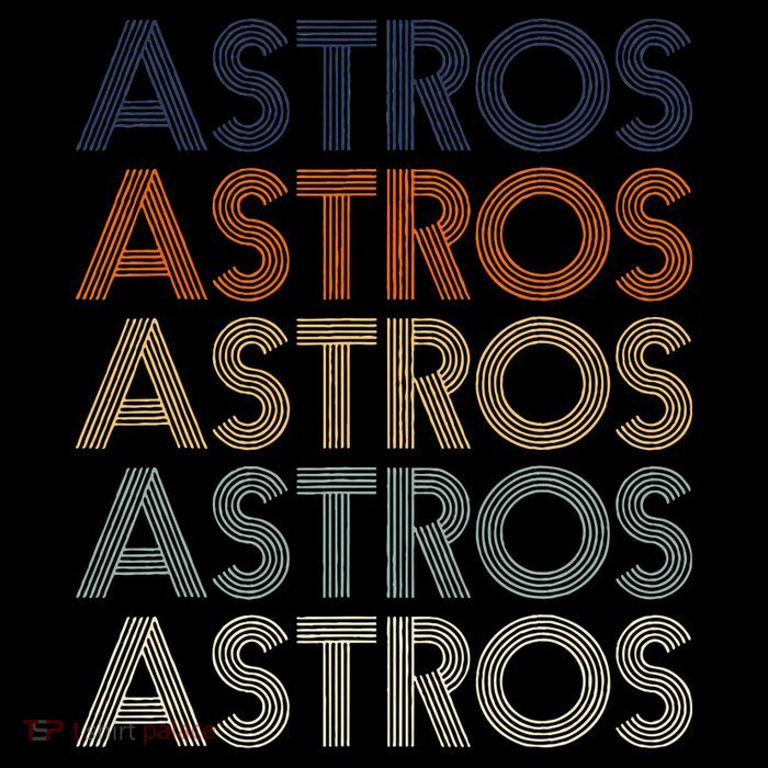 Astros Retro Style 70s 80s Personalized Jersey Stripe Pom Pom Beanie