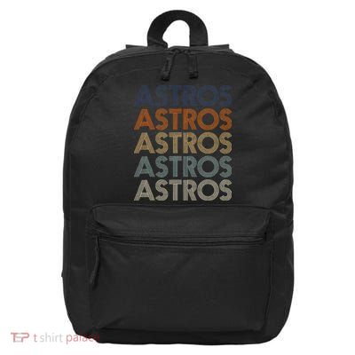 Astros Retro Style 70s 80s Personalized Jersey 16 in Basic Backpack