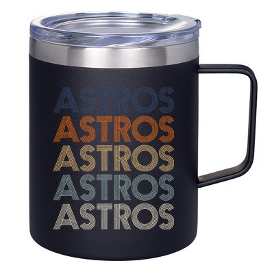 Astros Retro Style 70s 80s Personalized Jersey 12oz Stainless Steel Coffee Mug