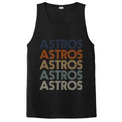 Astros Retro Style 70s 80s Personalized Jersey PosiCharge Competitor Tank