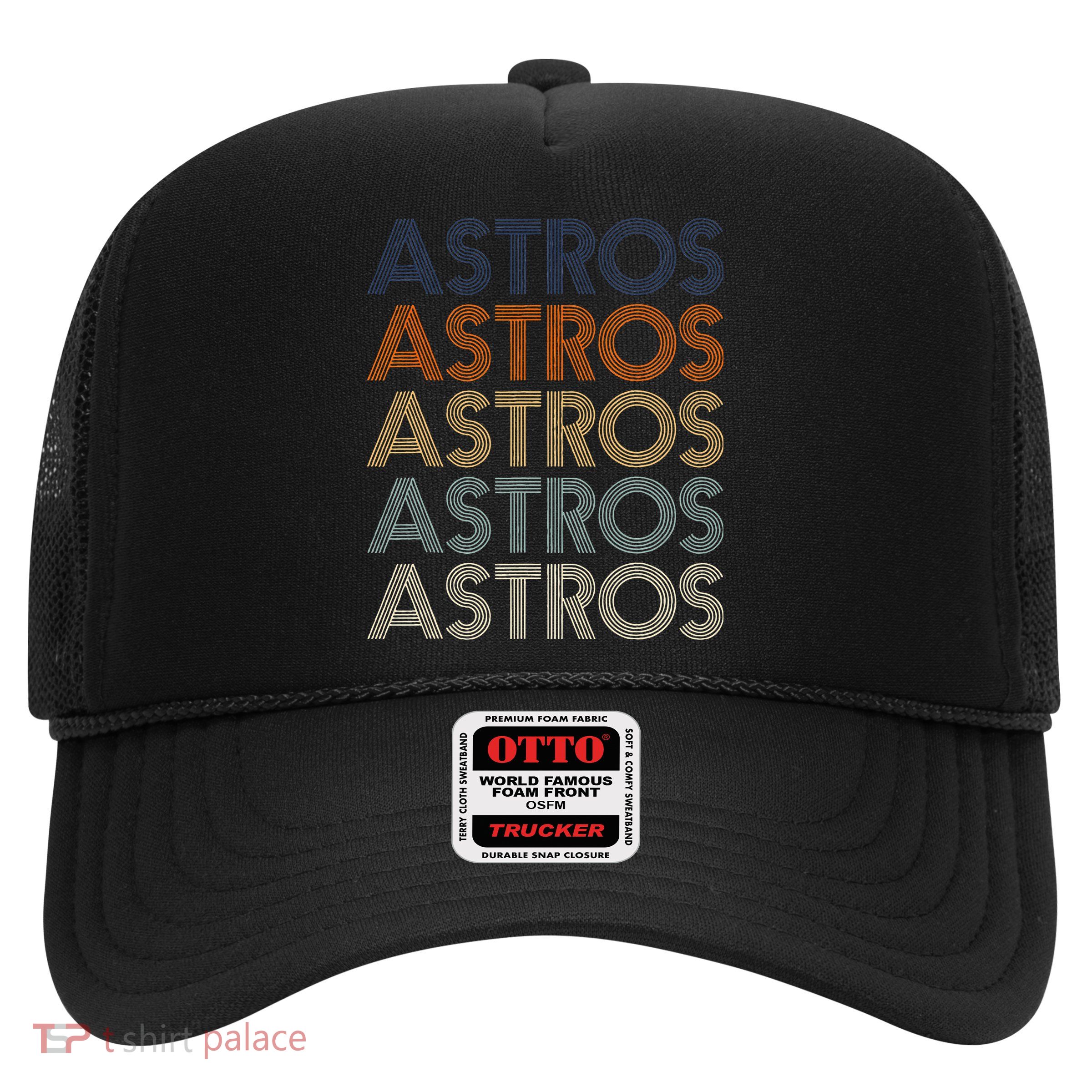 Astros Retro Style 70s 80s Personalized Jersey Trucker Hat
