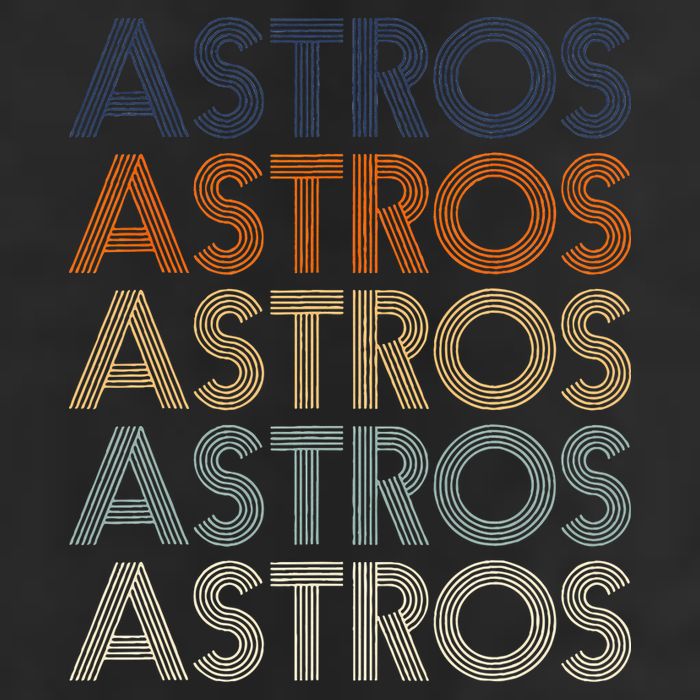 Astros Retro Style 70s 80s Personalized Jersey Golf Towel