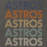 Astros Retro Style 70s 80s Personalized Jersey Cotton Canvas Backpack