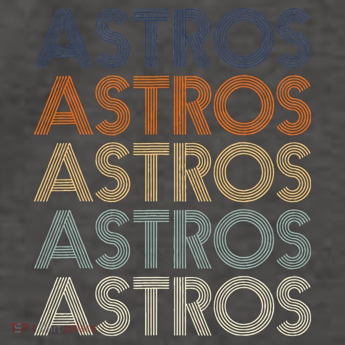 Astros Retro Style 70s 80s Personalized Jersey Vector Backpack