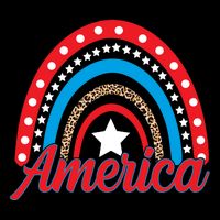 America Rainbow Star 4th Of July Backpack