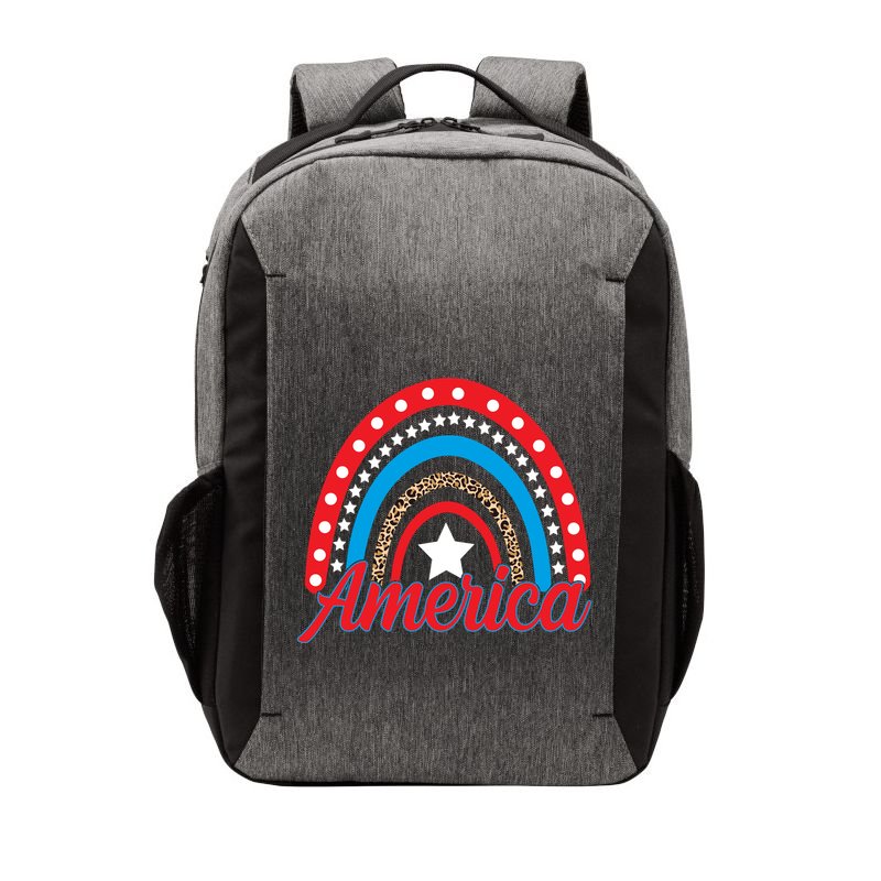 America Rainbow Star 4th Of July Vector Backpack