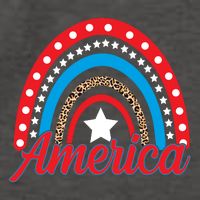 America Rainbow Star 4th Of July Vector Backpack