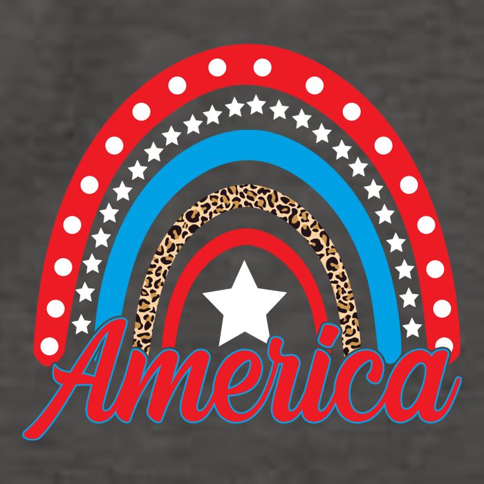 America Rainbow Star 4th Of July Vector Backpack