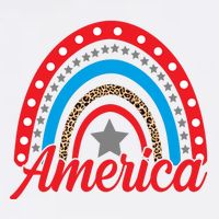America Rainbow Star 4th Of July Toddler T-Shirt