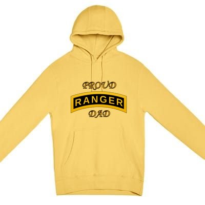 Army Ranger School Tab Proud Dad Gift Premium Pullover Hoodie