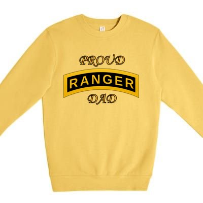 Army Ranger School Tab Proud Dad Gift Premium Crewneck Sweatshirt