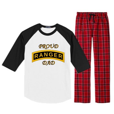 Army Ranger School Tab Proud Dad Gift Raglan Sleeve Pajama Set