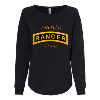 Army Ranger School Tab Proud Dad Gift Womens California Wash Sweatshirt