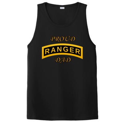 Army Ranger School Tab Proud Dad Gift PosiCharge Competitor Tank