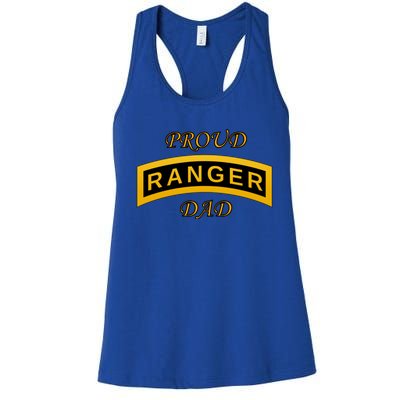 Army Ranger School Tab Proud Dad Gift Women's Racerback Tank