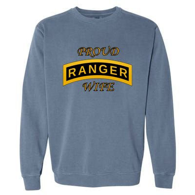 Army Ranger School Tab Gift Proud Wife Gift Funny Gift Garment-Dyed Sweatshirt