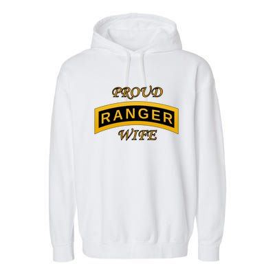 Army Ranger School Tab Gift Proud Wife Gift Funny Gift Garment-Dyed Fleece Hoodie