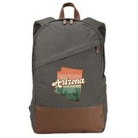 Arizona Retro Sunset Cotton Canvas Backpack