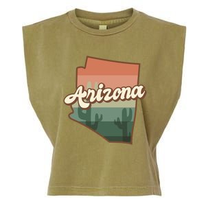 Arizona Retro Sunset Garment-Dyed Women's Muscle Tee