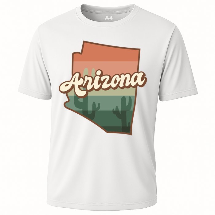 Arizona Retro Sunset Cooling Performance Crew T-Shirt