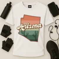 Arizona Retro Sunset Cooling Performance Crew T-Shirt