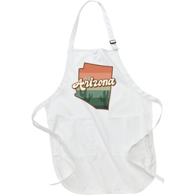 Arizona Retro Sunset Full-Length Apron With Pockets