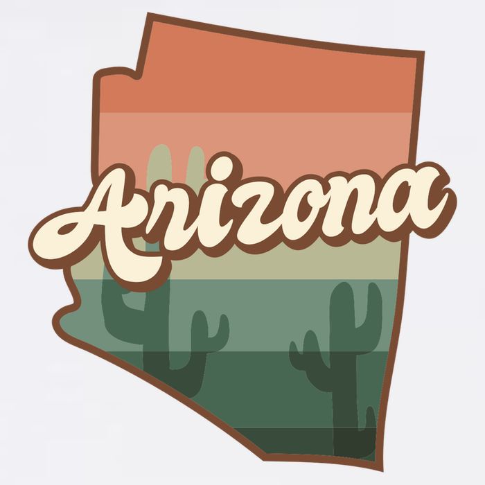 Arizona Retro Sunset Sustainable Bucket Hat