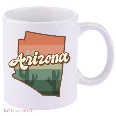 Arizona Retro Sunset 11oz C Handle Ceramic Mug