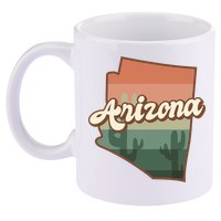 Arizona Retro Sunset 11oz C Handle Ceramic Mug