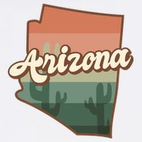 Arizona Retro Sunset Flatbill Hat