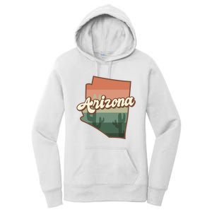 Arizona Retro Sunset Women's Pullover Hoodie