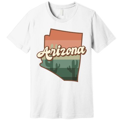 Arizona Retro Sunset Premium T-Shirt