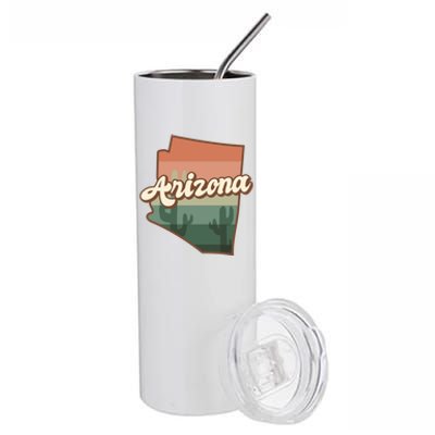 Arizona Retro Sunset Stainless Steel Tumbler