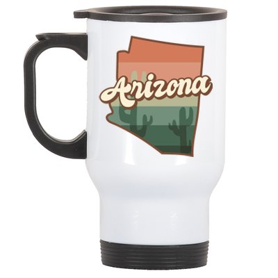 Arizona Retro Sunset Stainless Steel Travel Mug