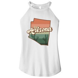 Arizona Retro Sunset Women's Perfect Tri Rocker Tank