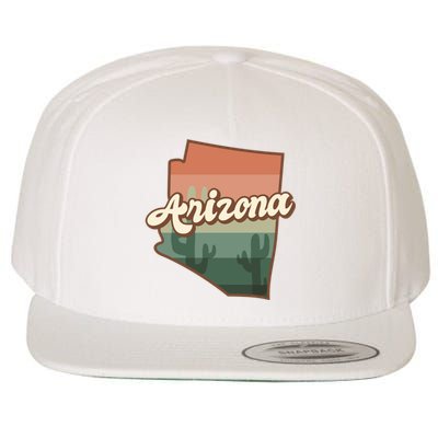 Arizona Retro Sunset Wool Snapback Cap