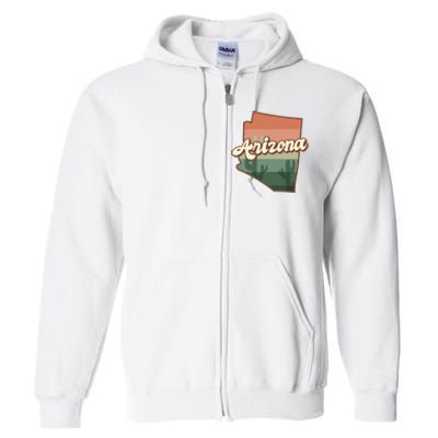 Arizona Retro Sunset Full Zip Hoodie