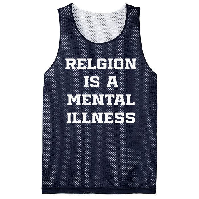 Anti Religion Should Be Treated As A Mental Illness Atheist Mesh Reversible Basketball Jersey Tank