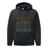 A.S.T.R.O.S Retro Style 70s 80s First Name Performance Fleece Hoodie