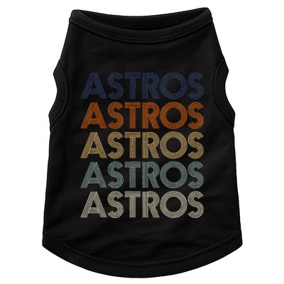 A.S.T.R.O.S Retro Style 70s 80s First Name Doggie Tank