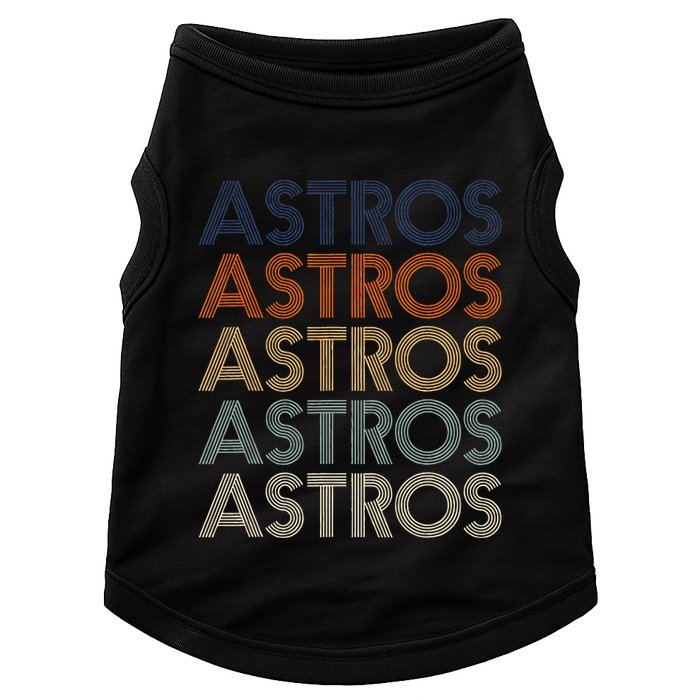 A.S.T.R.O.S Retro Style 70s 80s First Name Doggie Tank