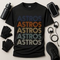 A.S.T.R.O.S Retro Style 70s 80s First Name Performance Shirt