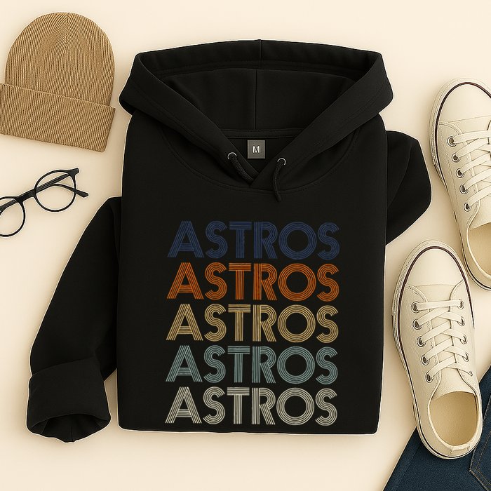 A.S.T.R.O.S Retro Style 70s 80s First Name Hoodie