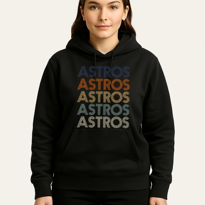 A.S.T.R.O.S Retro Style 70s 80s First Name Hoodie