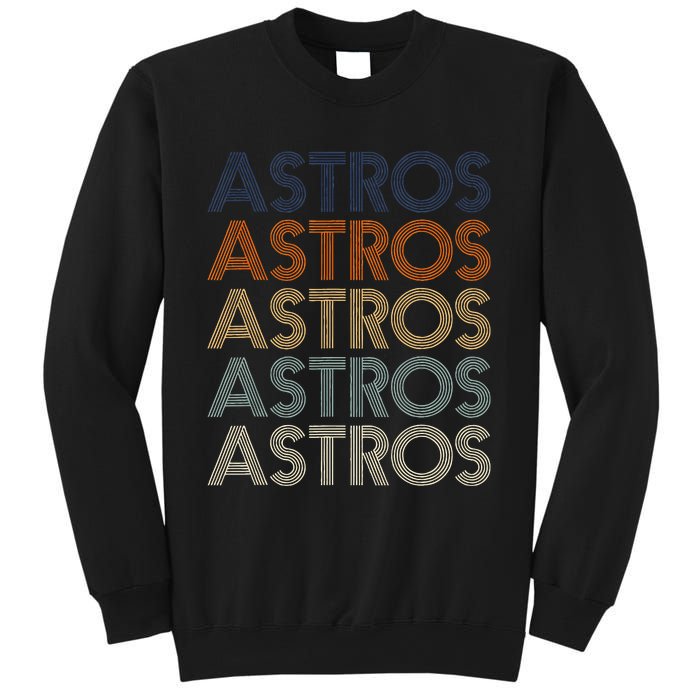 A.S.T.R.O.S Retro Style 70s 80s First Name Sweatshirt