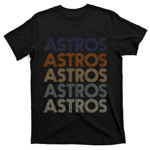 A.S.T.R.O.S Retro Style 70s 80s First Name T-Shirt